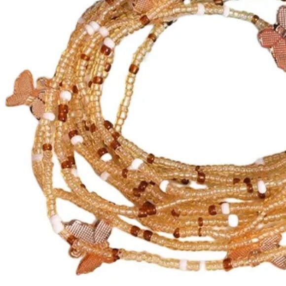 New butterfly beach set multiple uses as anklet, as braclet or necklace - Picture 3 of 10